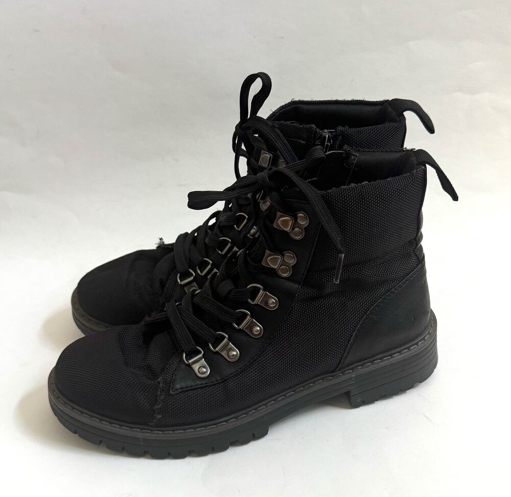 Cliffs by White Mountain Lace Up Combat High Boots Black Size 7.5